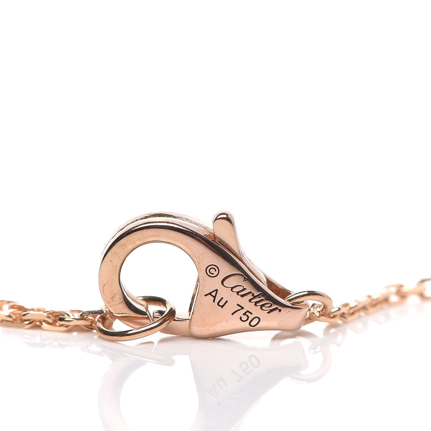 Cartier 18K Pink Gold Diamond Malachite XS Amulette de Cartier Pendant Necklace 6 of 7