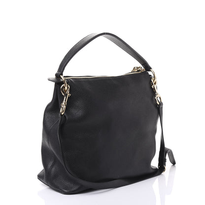Gucci Pebbled Calfskin Large Soho Hobo Black 2 of 9