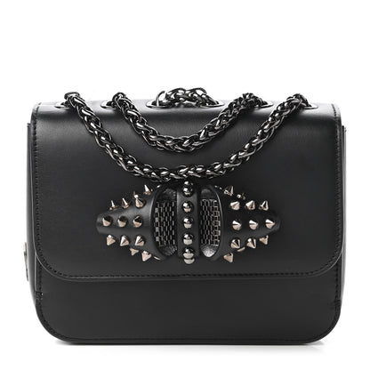 Christian Louboutin Calfskin Baby Sweety Charity NV Shoulder Bag Black 1 of 10