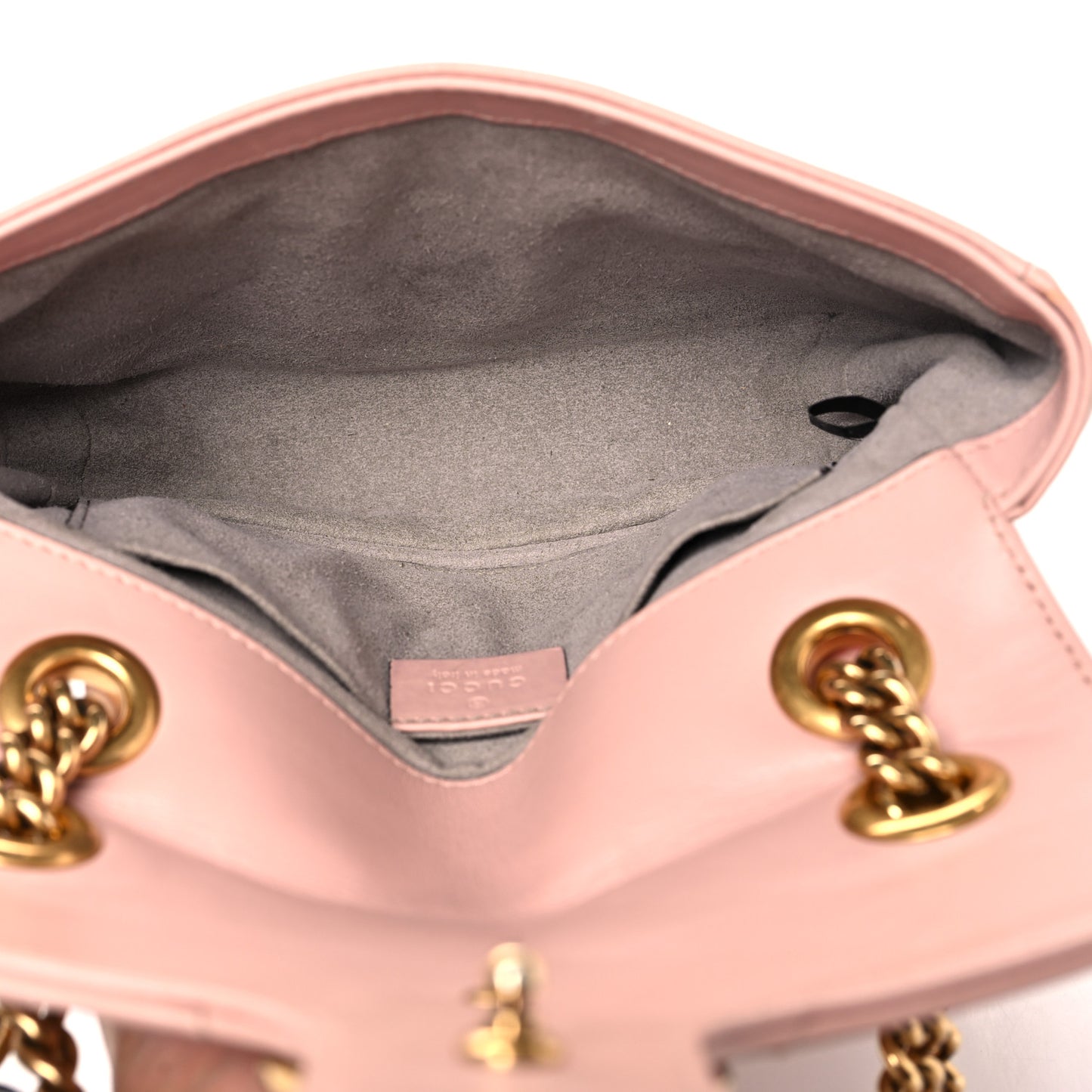 Calfskin Matelasse Mini GG Marmont Shoulder Bag Perfect Pink