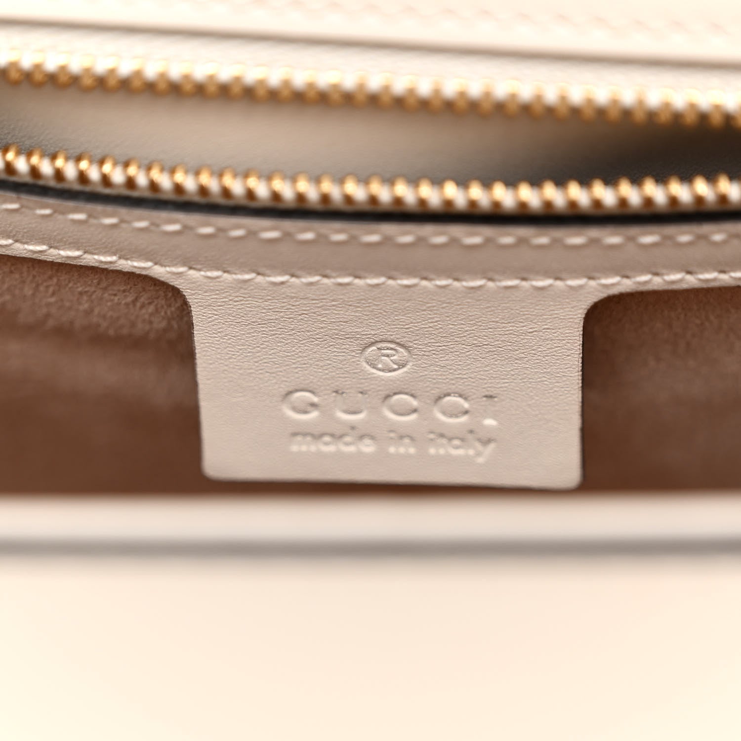 Gucci Calfskin Small Sylvie Shoulder Bag Off White 6 of 10