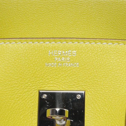 Hermes Swift Candy Birkin 35 Lime 7 of 11