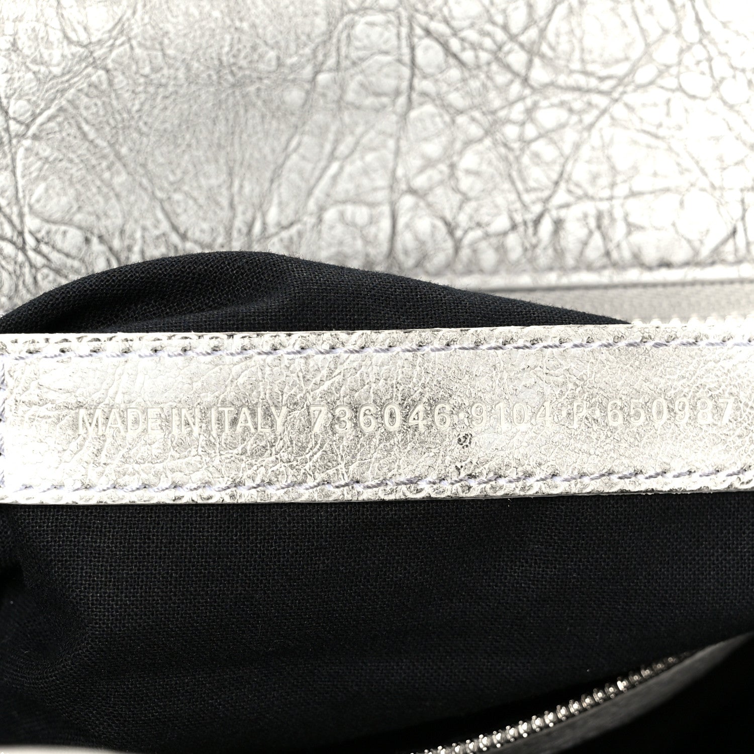 Balenciaga Agneau Arena Dirty Effect Arena Small Neo Cagole City Handbag Optic White 8 of 11