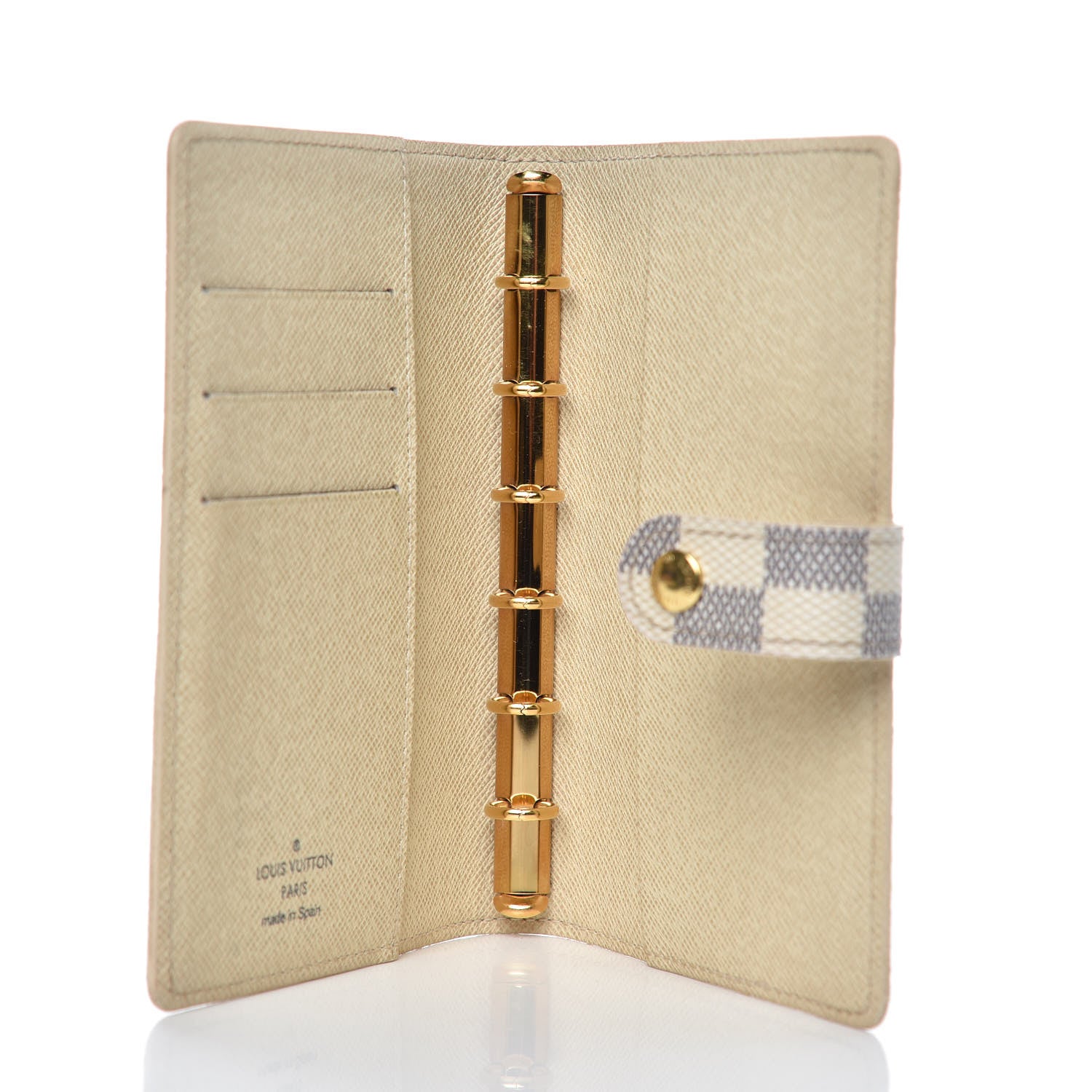 Louis Vuitton Damier Azur Small Ring Agenda Cover 5 of 7