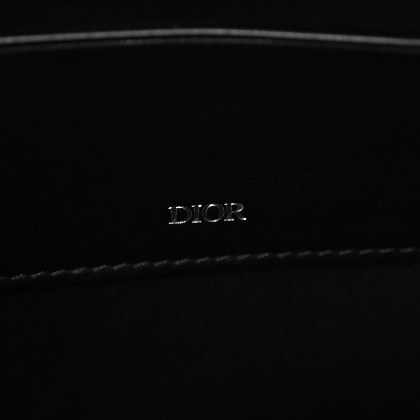 Oblique A4 Zipped Pouch Beige Black