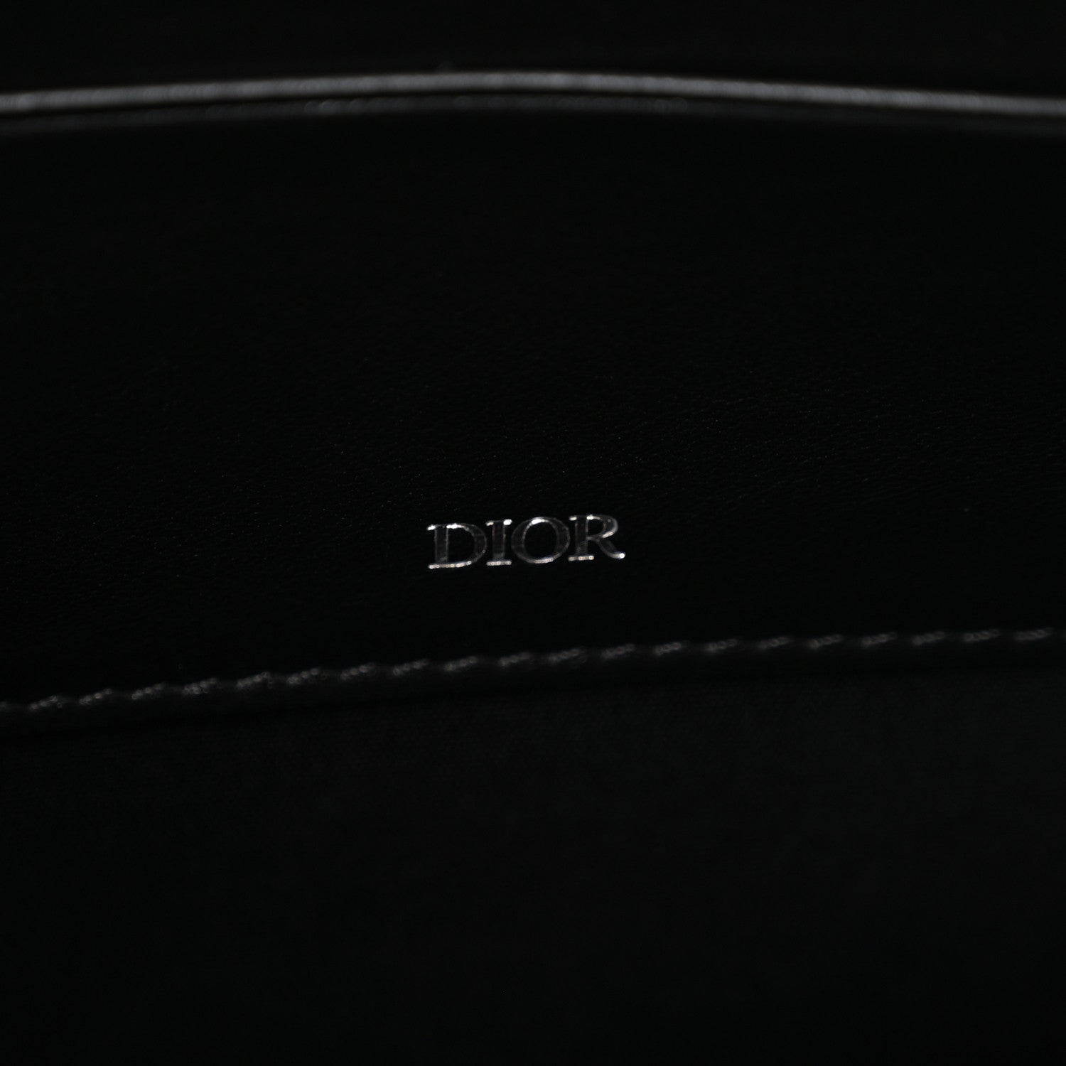 Christian Dior Oblique A4 Zipped Pouch Beige Black 6 of 7