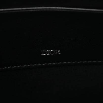 Christian Dior Oblique A4 Zipped Pouch Beige Black 6 of 7