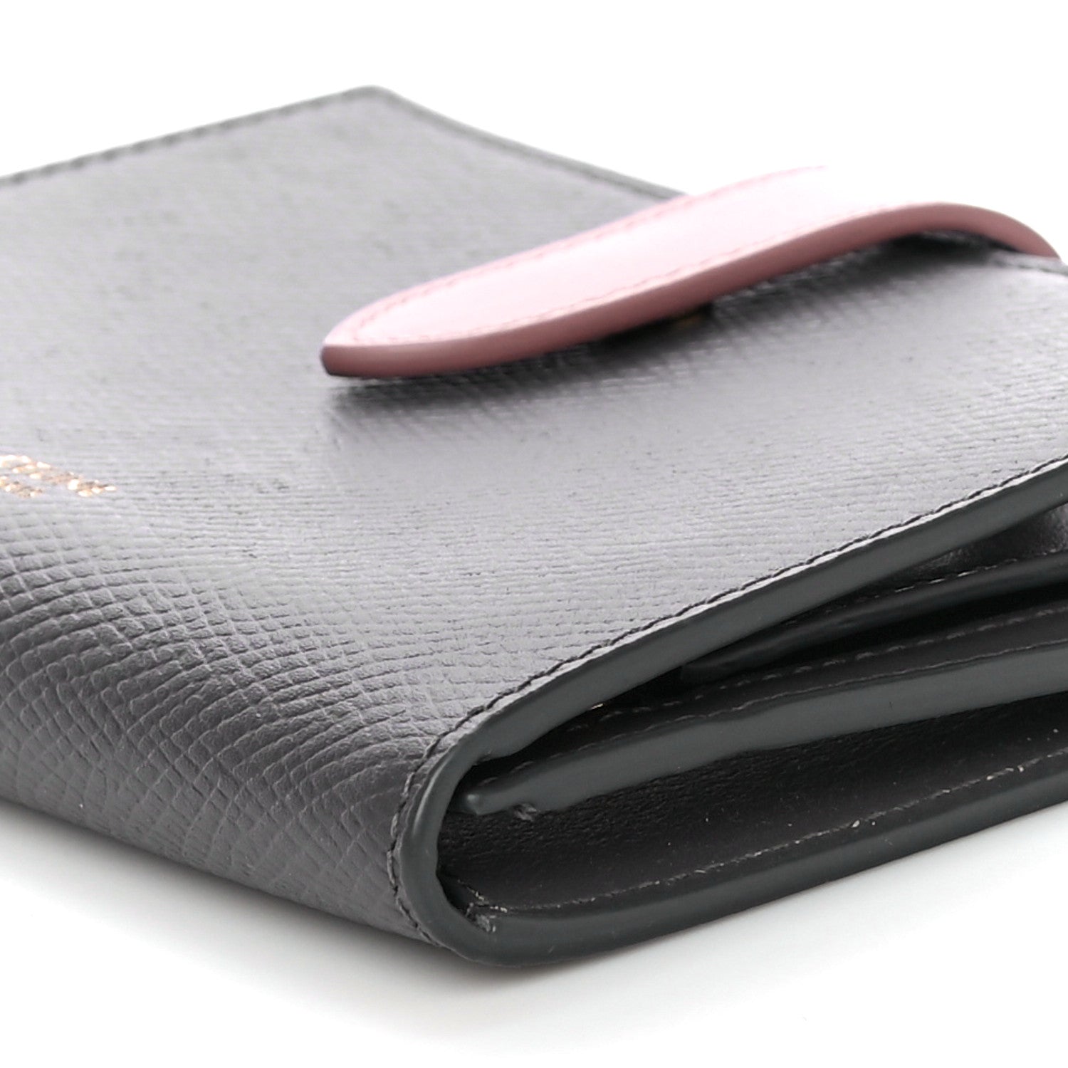 Celine Grained Calfskin Medium Multifunction Strap Wallet Grey Vintage Pink 9 of 11