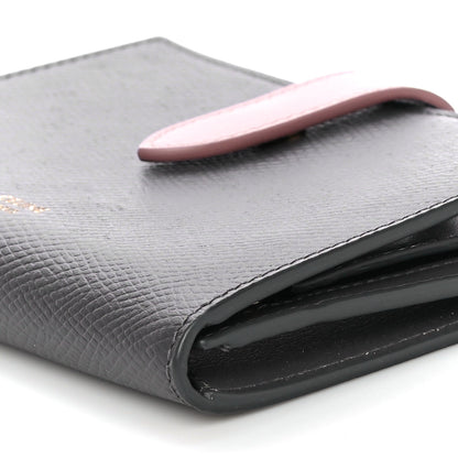 Celine Grained Calfskin Medium Multifunction Strap Wallet Grey Vintage Pink 9 of 11