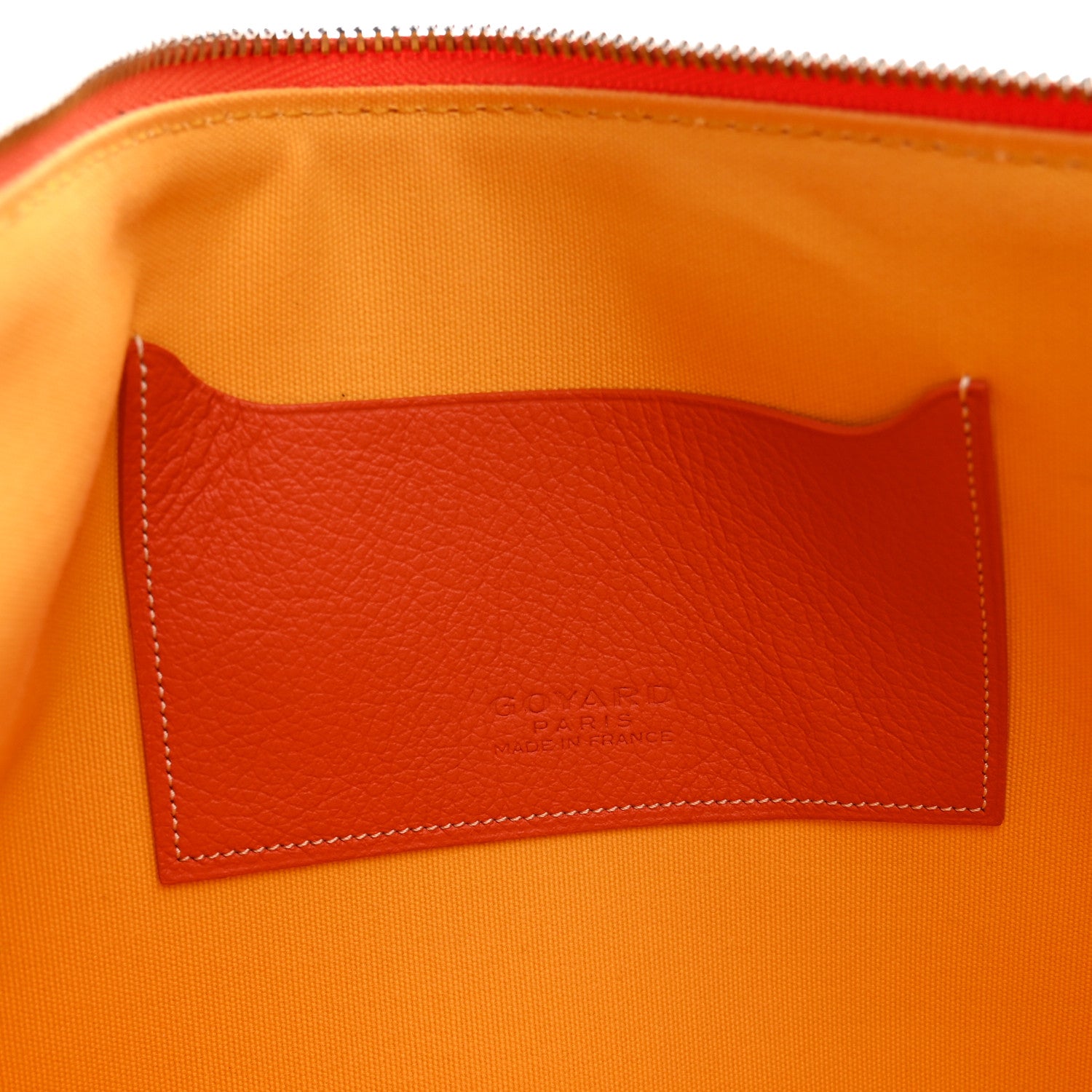 Goyard Goyardine Senat Pochette MM Orange 6 of 7