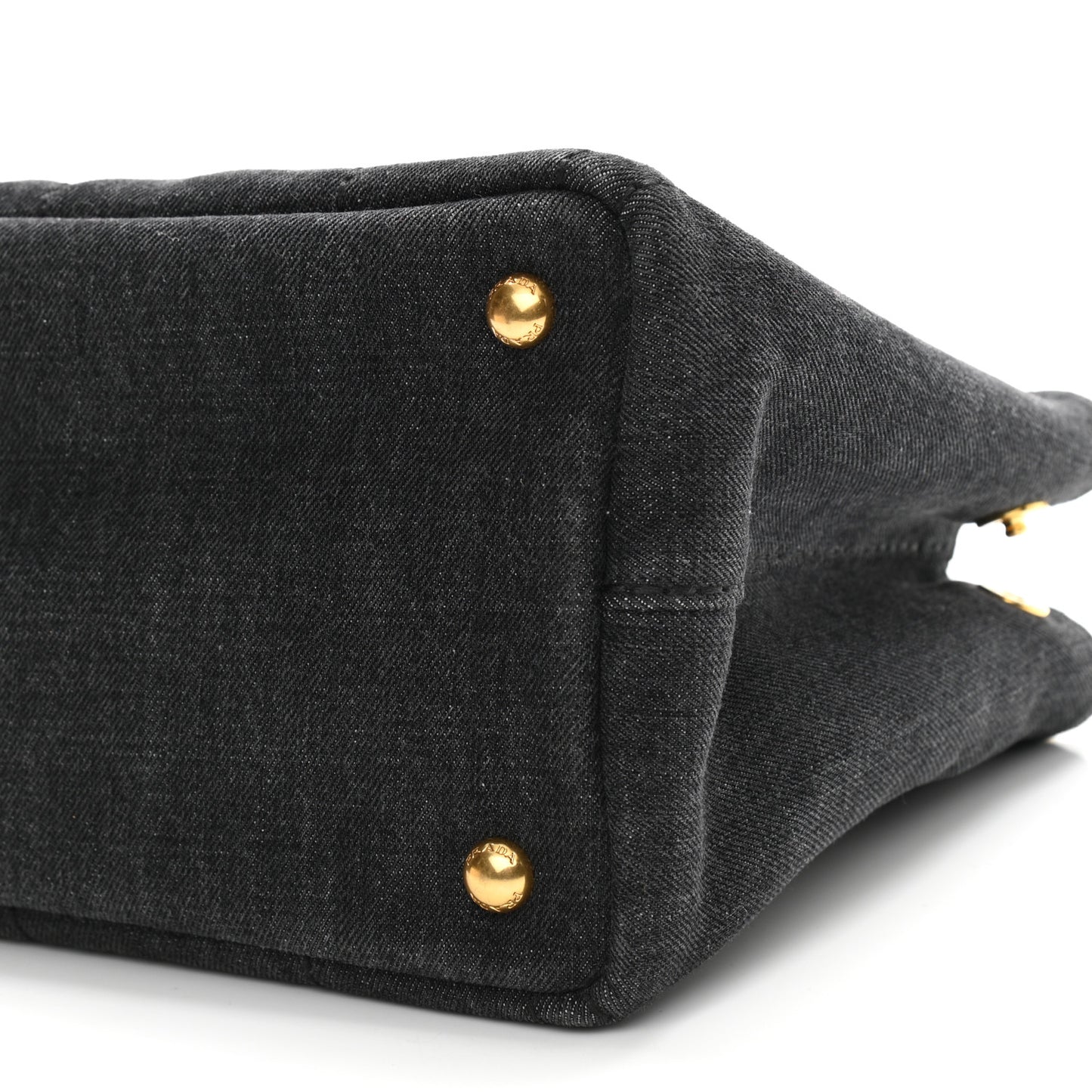 Denim Small Logo Tote Black