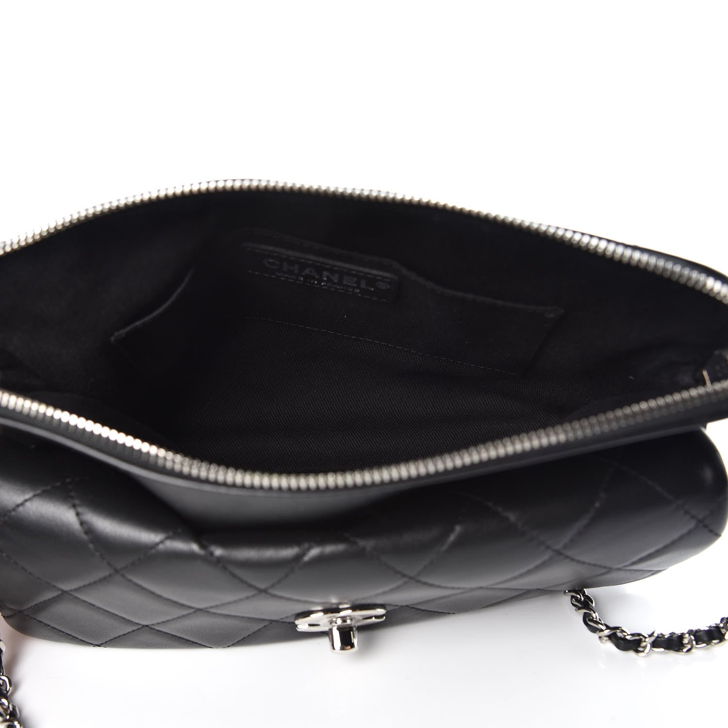 Chanel Calfskin Quilted Crossbody Bag Black 5 of 9