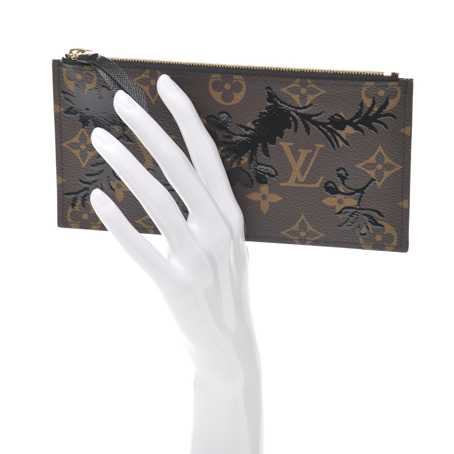Louis Vuitton Monogram Blossom Felicie Chain Wallet Zippered Insert 2 of 6