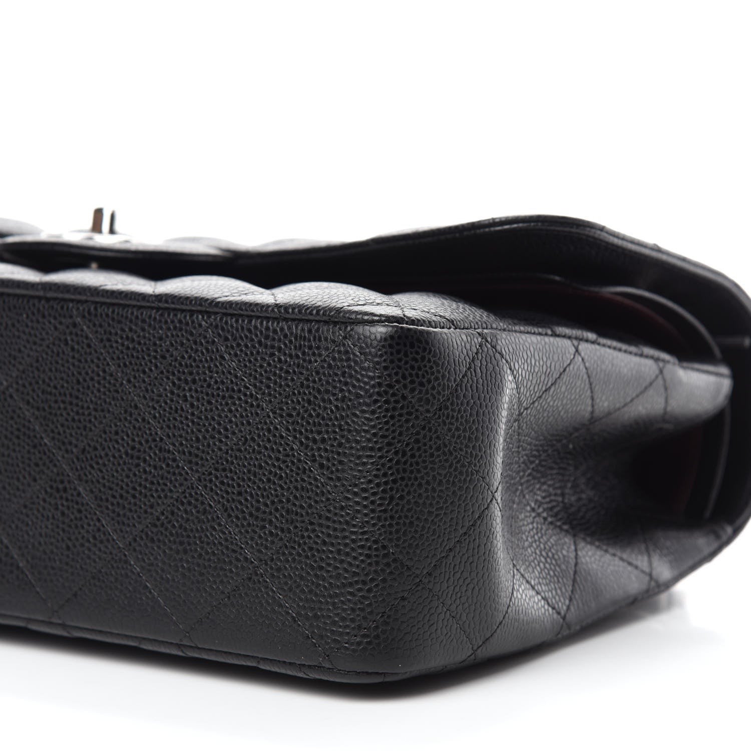 Chanel Caviar Quilted Jumbo Double Flap Black 7 of 11