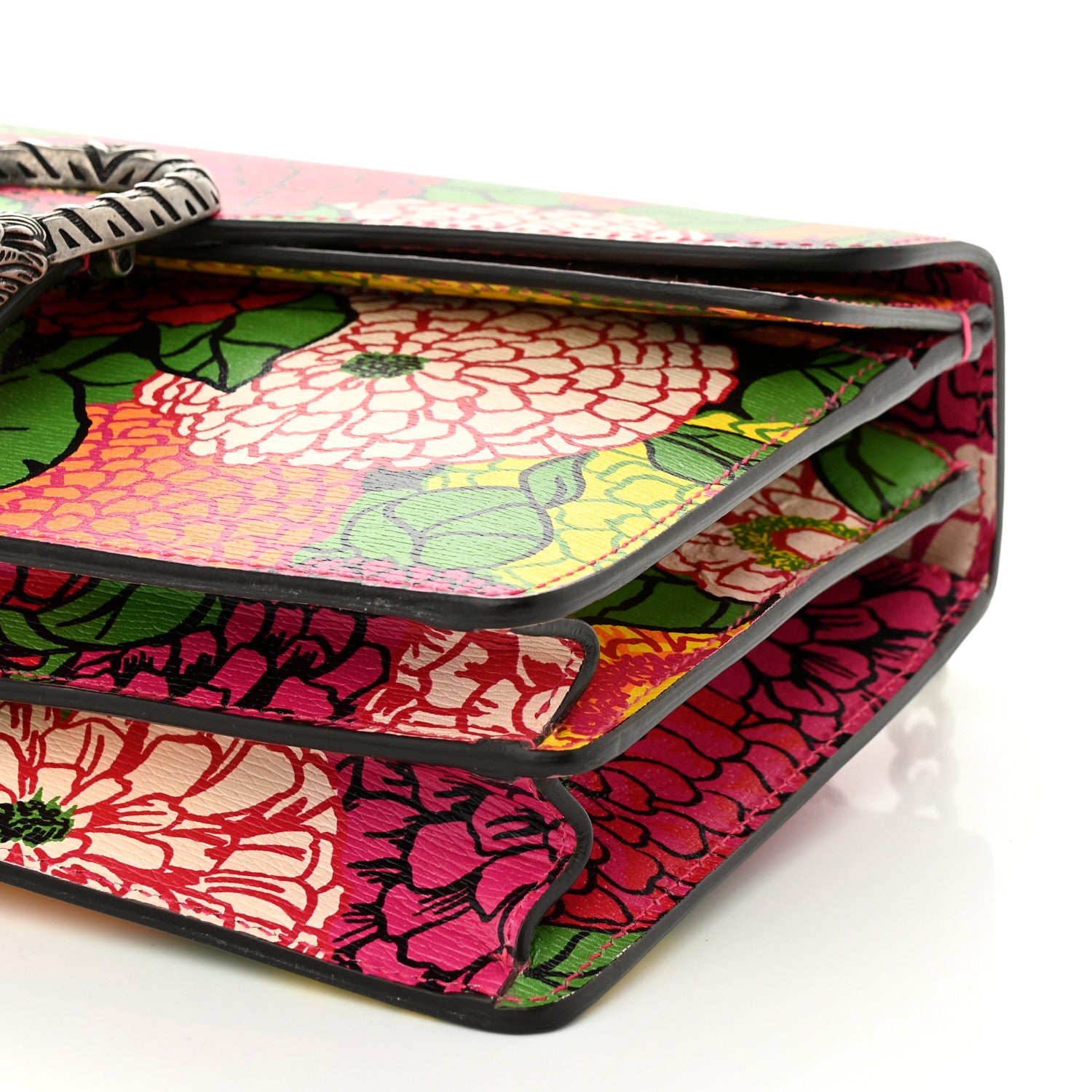 Gucci X KEN SCOTT New Shangai Calfskin Pomponica Print Small Dionysus Shoulder Bag Multicolor 10 of 10