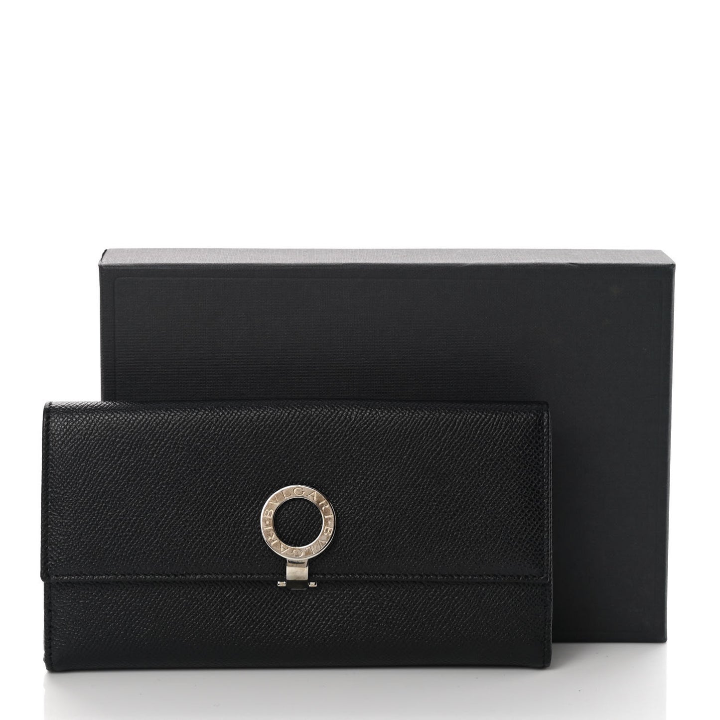 Grain Calfskin Wallet Black