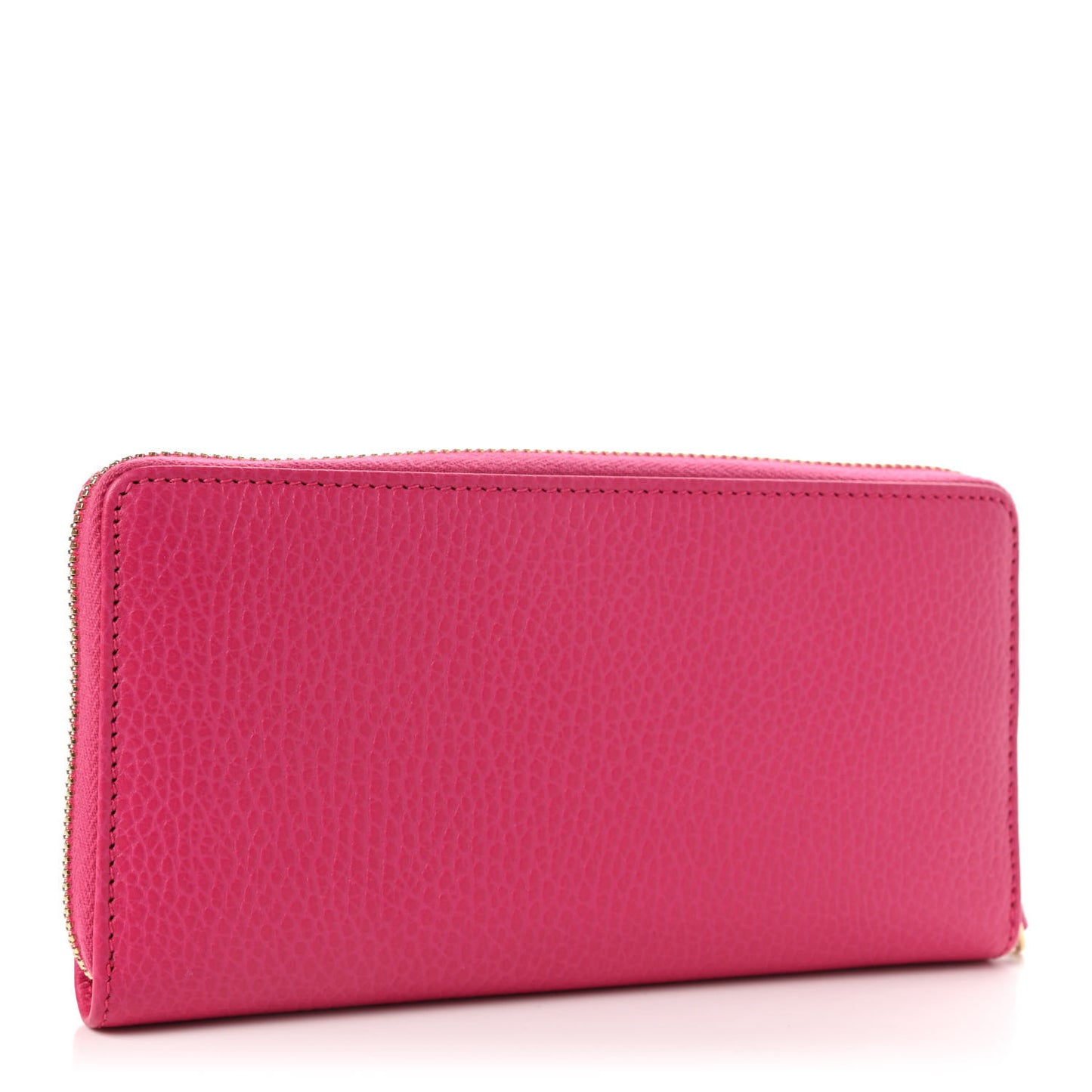Dollar Calfskin GG Marmont Zip Around Wallet Box Pink