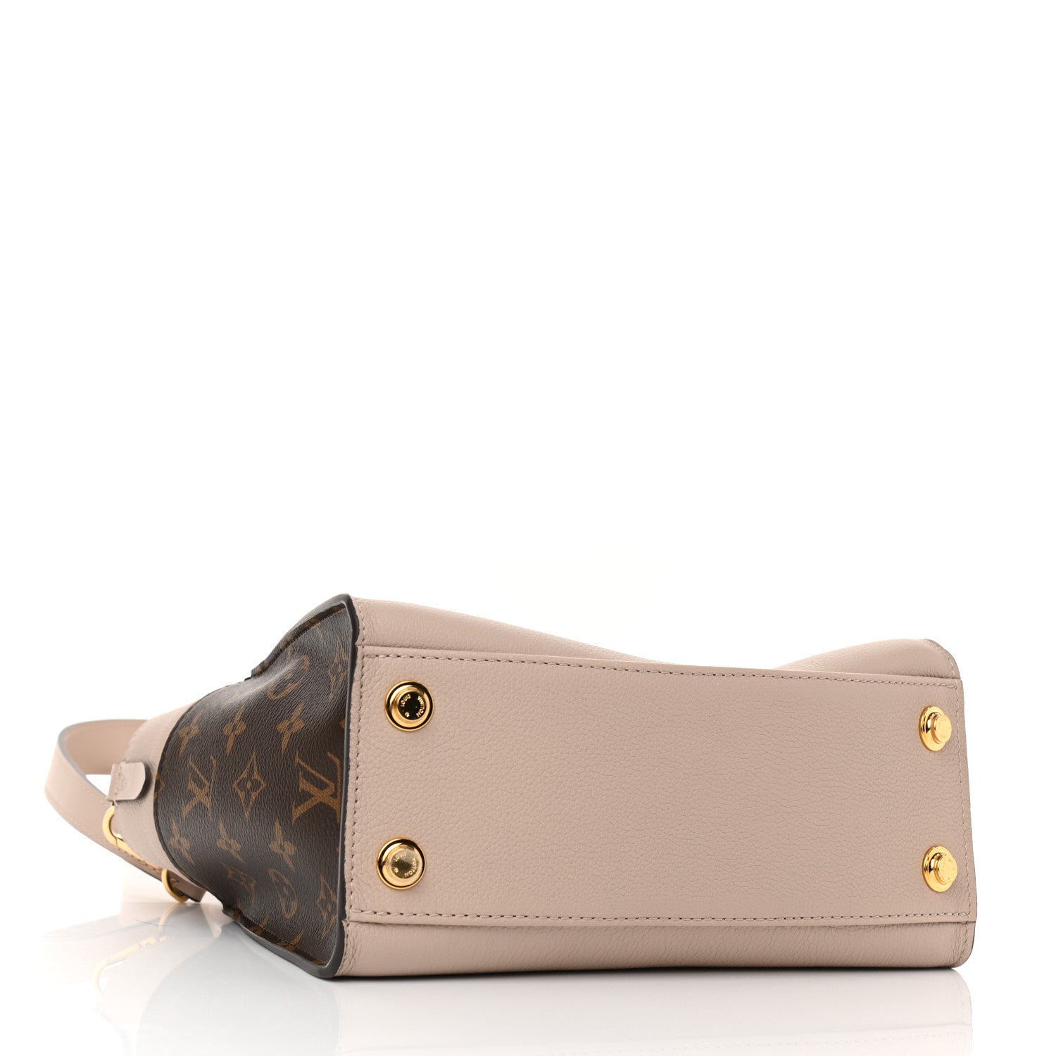 Louis Vuitton Calfskin Monogram On My Side PM Greige 4 of 8