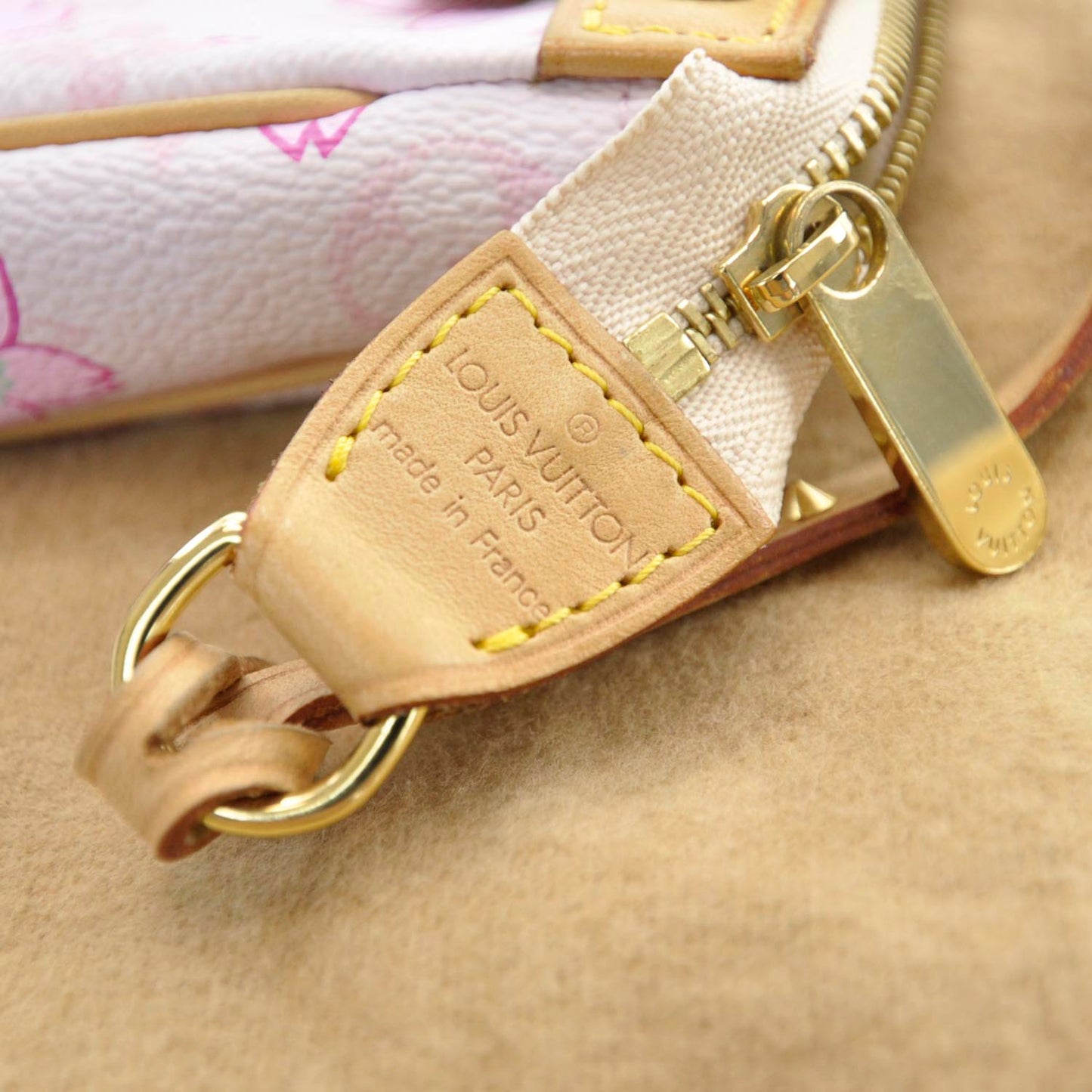 Monogram Cherry Blossom Pochette Accessories Pink