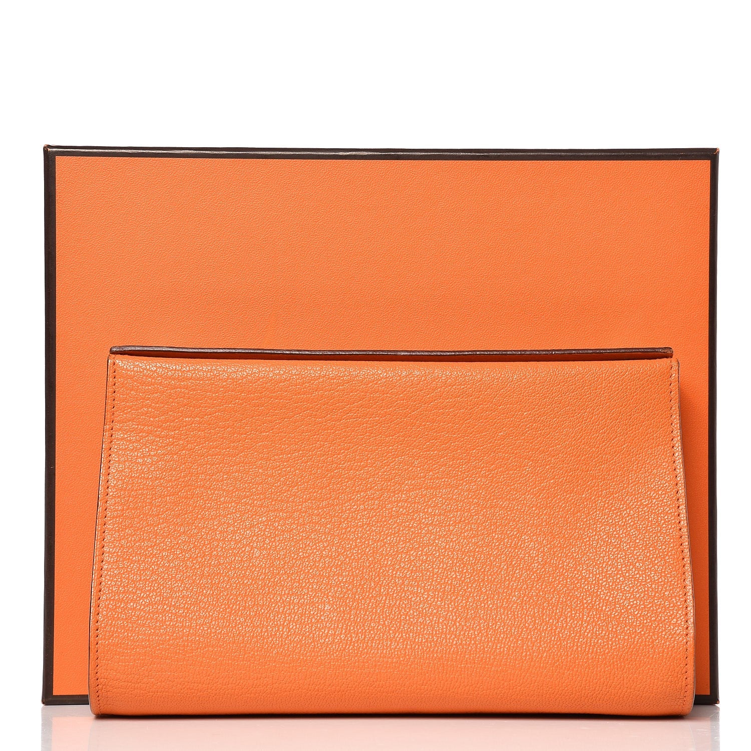 Hermes Chevre Mysore Karo GM Orange 10 of 10