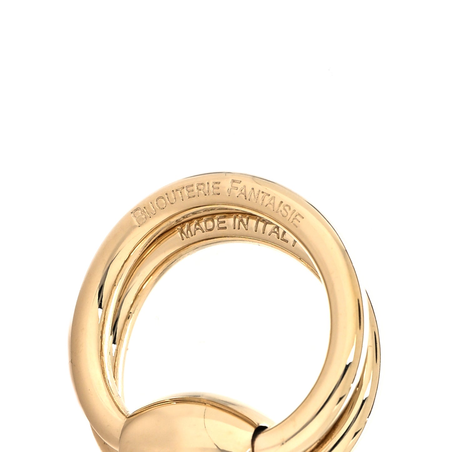 Permabrass Mors Scarf Ring Gold