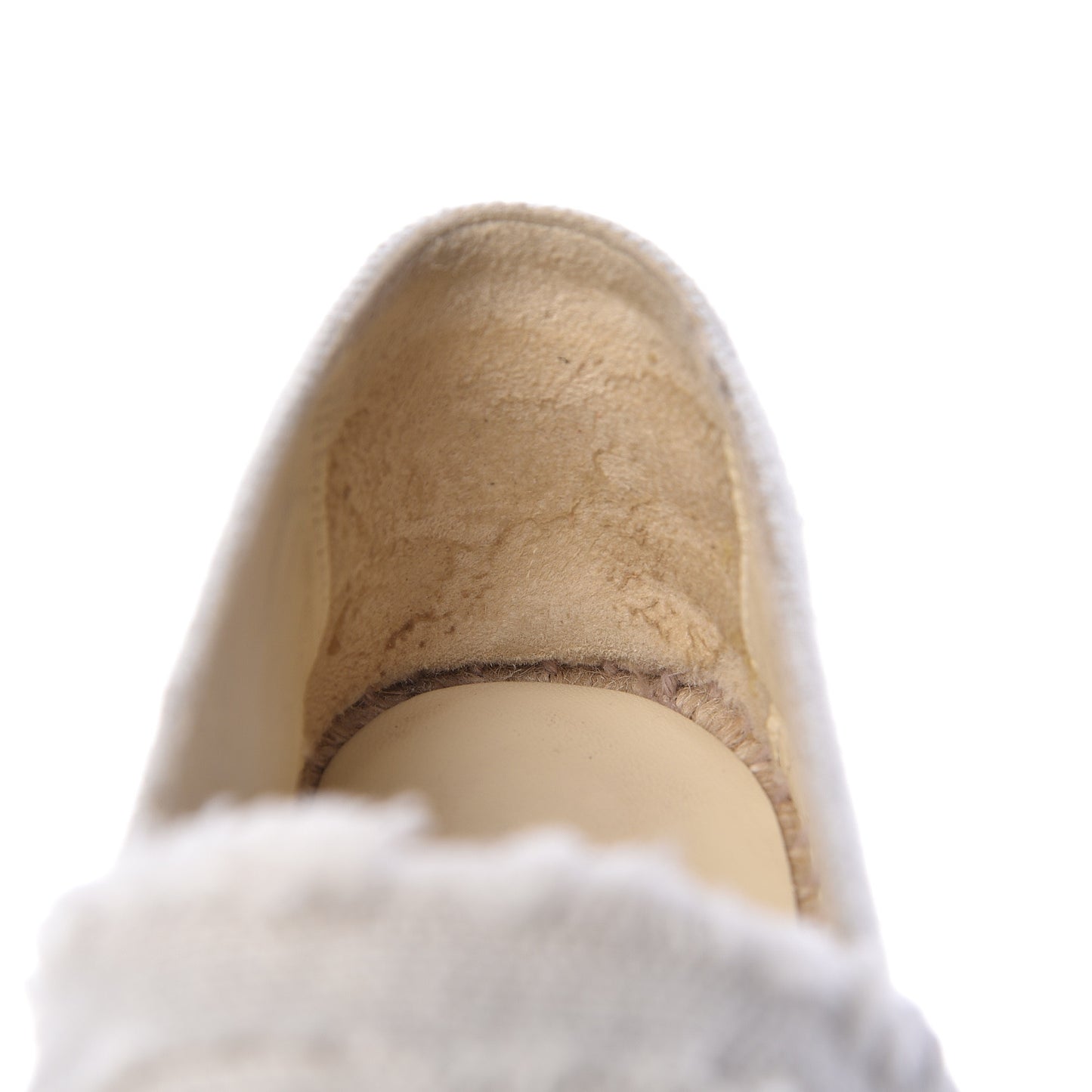 Linen CC Espadrilles 37 Beige Black