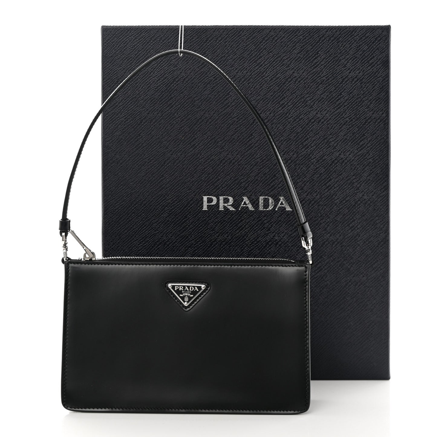 Spazzolato Mini Shoulder Bag Black