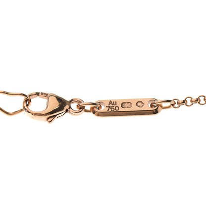 Chopard 18K Rose Gold Diamond Onyx Happy Hearts Necklace 5 of 6