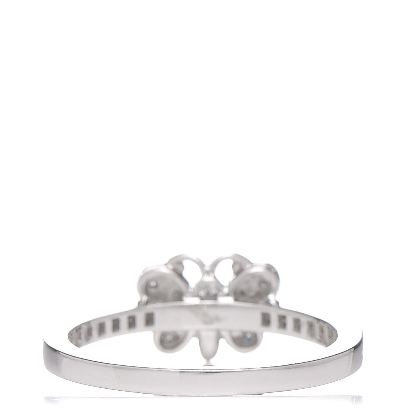 Platinum Diamond Enchant Butterfly Ring 53 6.5