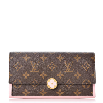 Louis Vuitton Monogram Flore Wallet Rose Ballerine 1 of 8