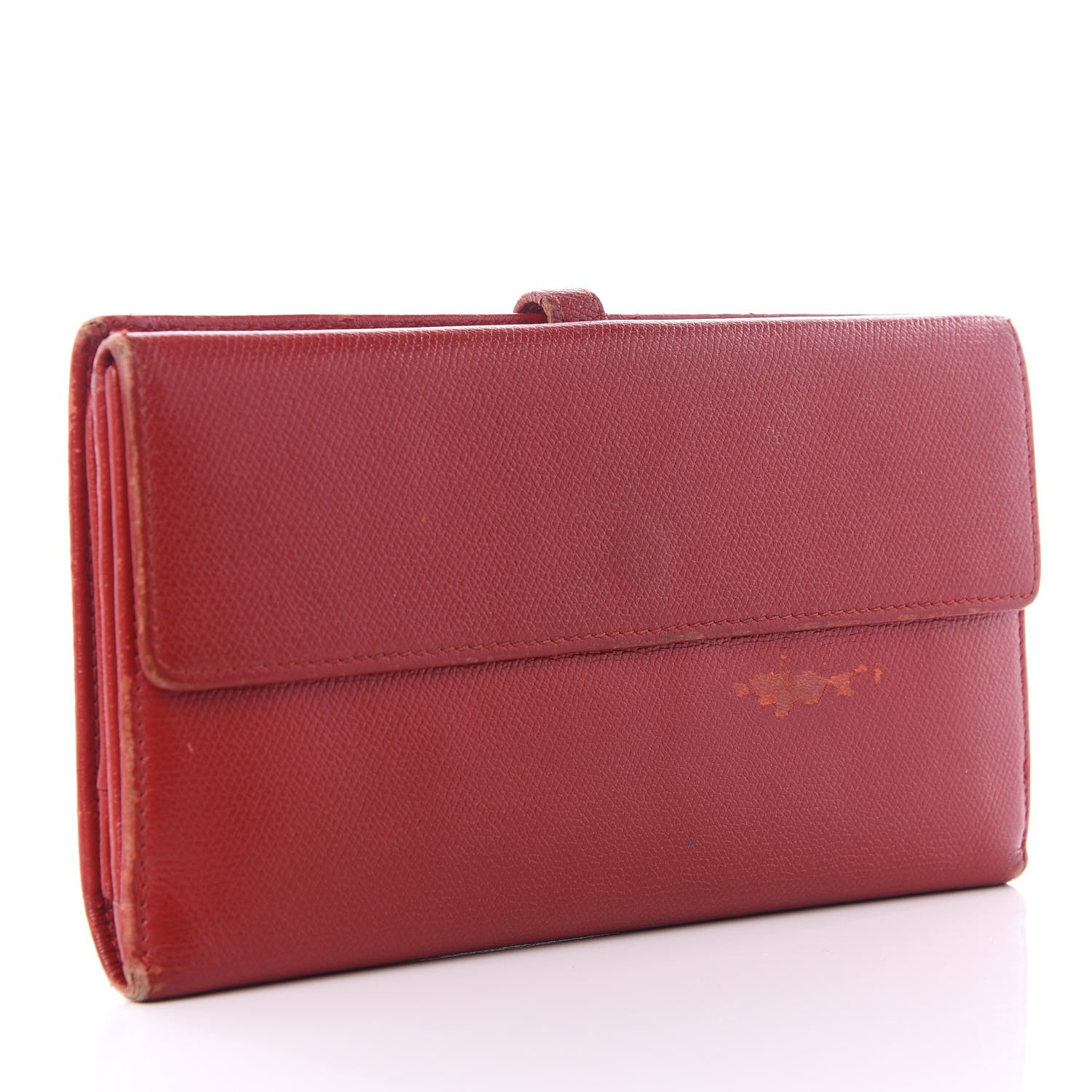 Chanel Grained Calfskin CC Long Wallet Red 2 of 15