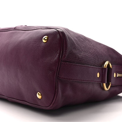 Saint Laurent Calfskin Oversized Muse Purple 6 of 8