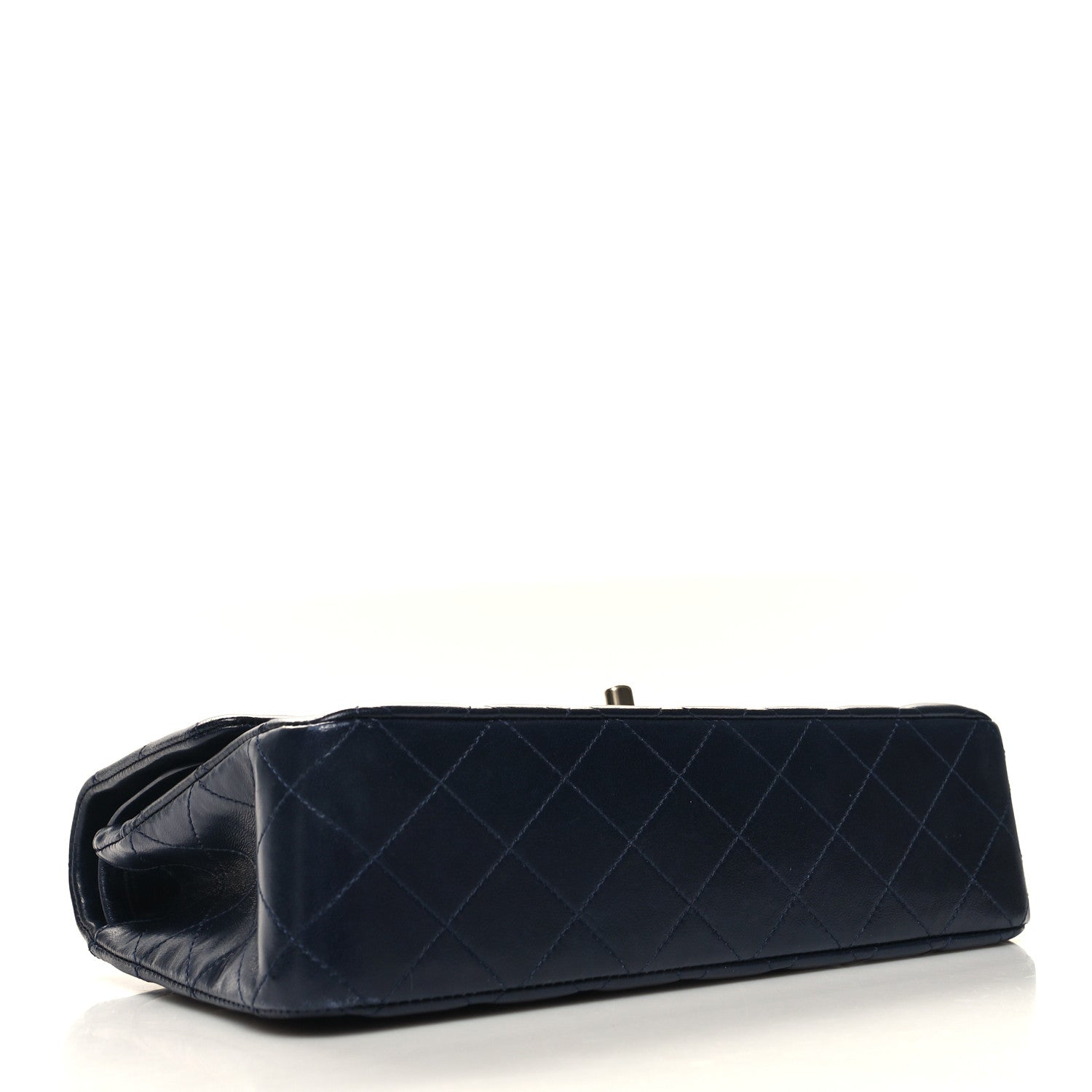 Chanel Lambskin Quilted Medium Double Flap Navy 4 of 12