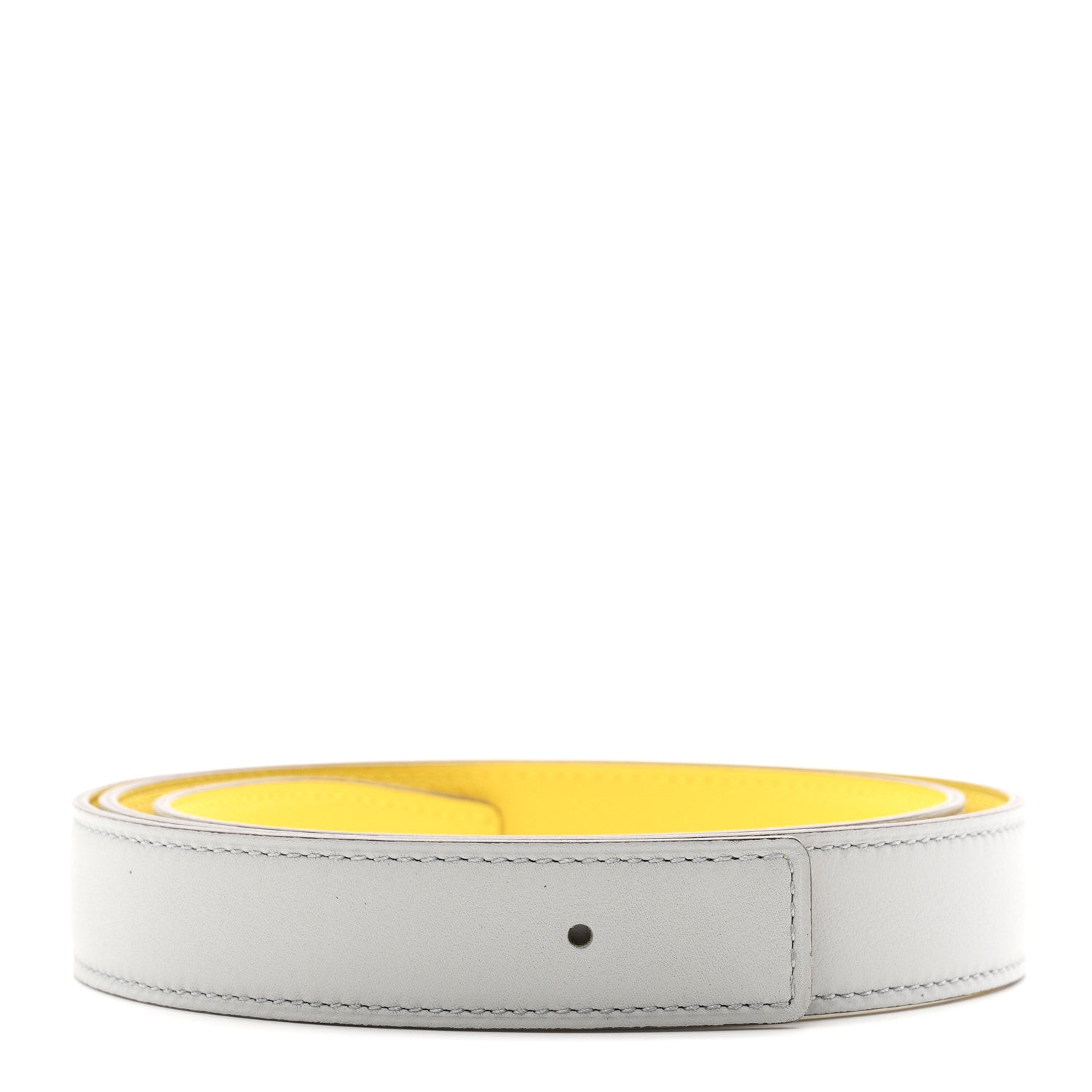 Hermes Epsom Swift 24mm Belt Strap 85 34 Bleu Glacier Jaune De Naples 1 of 5