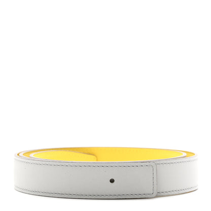 Hermes Epsom Swift 24mm Belt Strap 85 34 Bleu Glacier Jaune De Naples 1 of 5