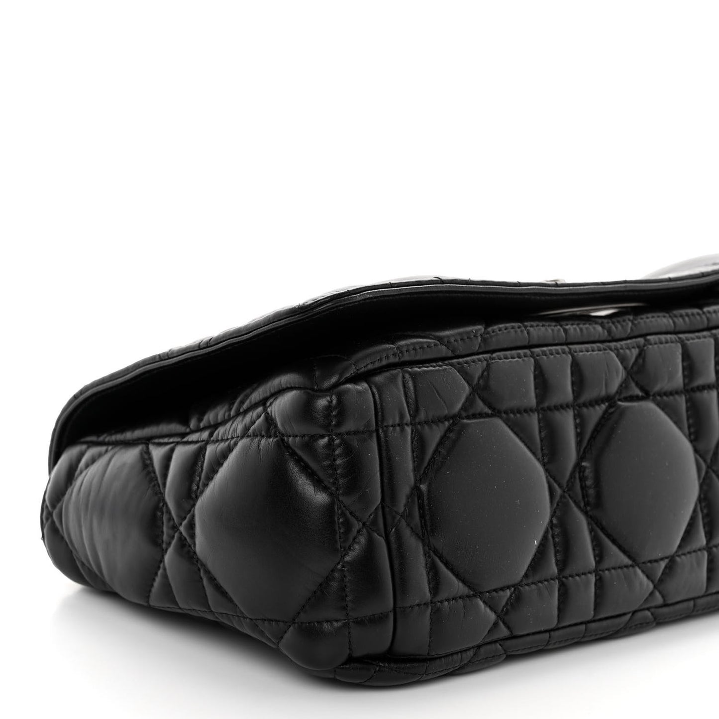 Calfskin Macrocannage Medium Caro Bag Black