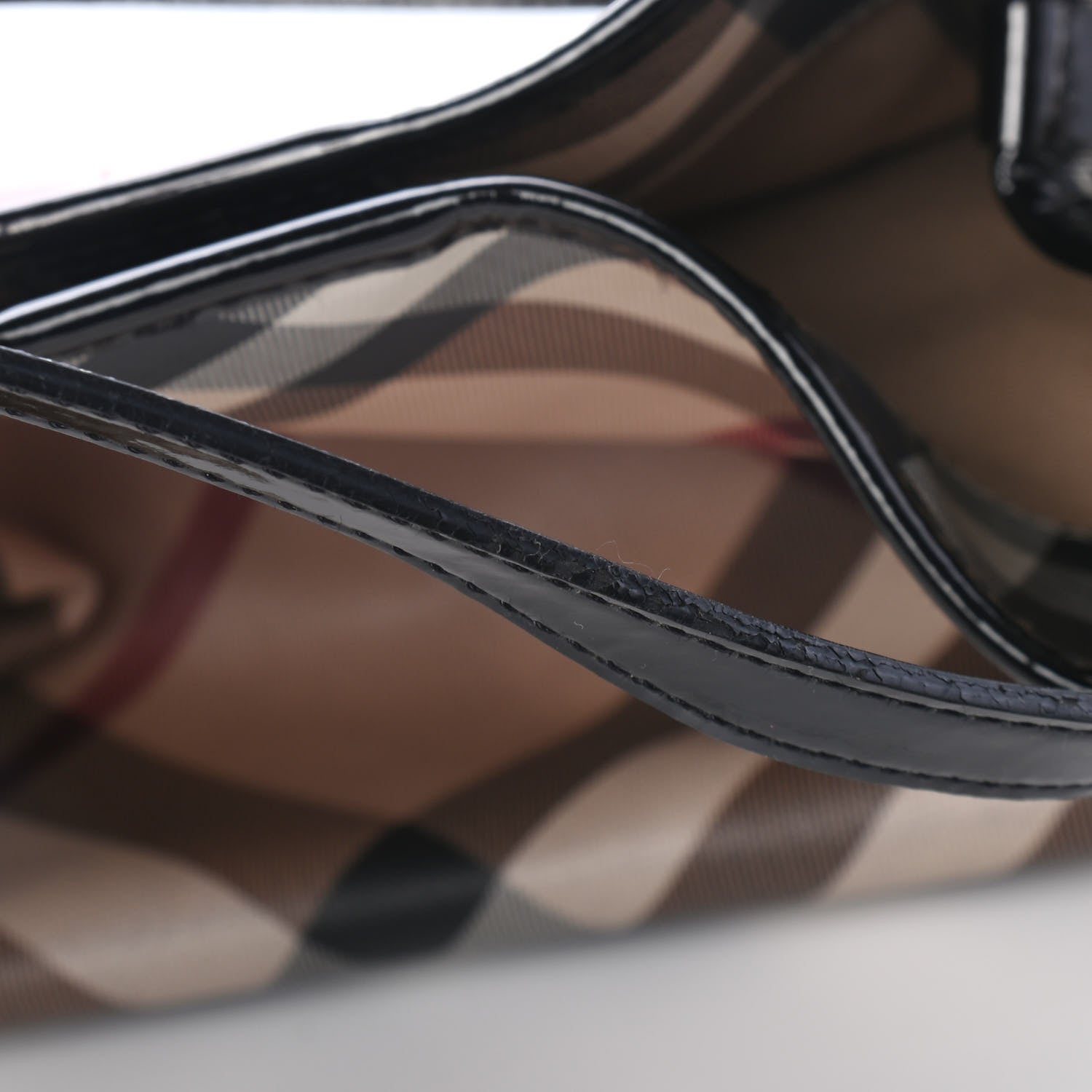 Burberry Nova Check Small Canterbury Tote Black 5 of 5