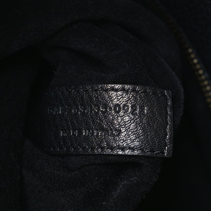 Saint Laurent Grained Deerskin Bea Tote Black 7 of 9