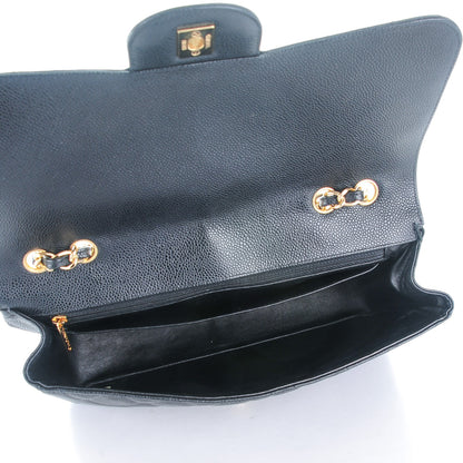 Chanel Caviar Quilted Jumbo Single Flap Black 5 of 9