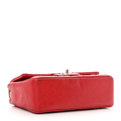 Chanel Caviar Quilted Mini Rectangular Flap Red 4 of 11