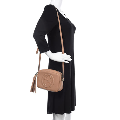 Gucci Pebbled Calfskin Small Soho Disco Bag Camelia 2 of 11