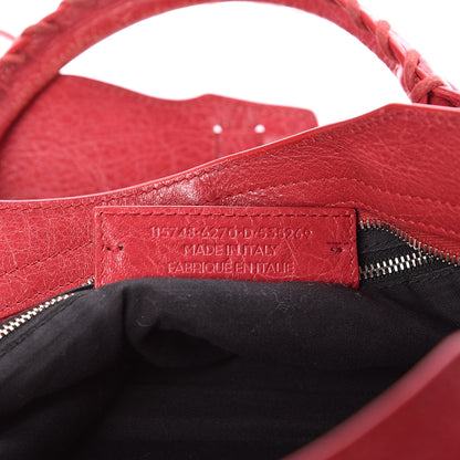 Balenciaga Agneau Classic Silver Hardware City Rouge Sapphire 7 of 12