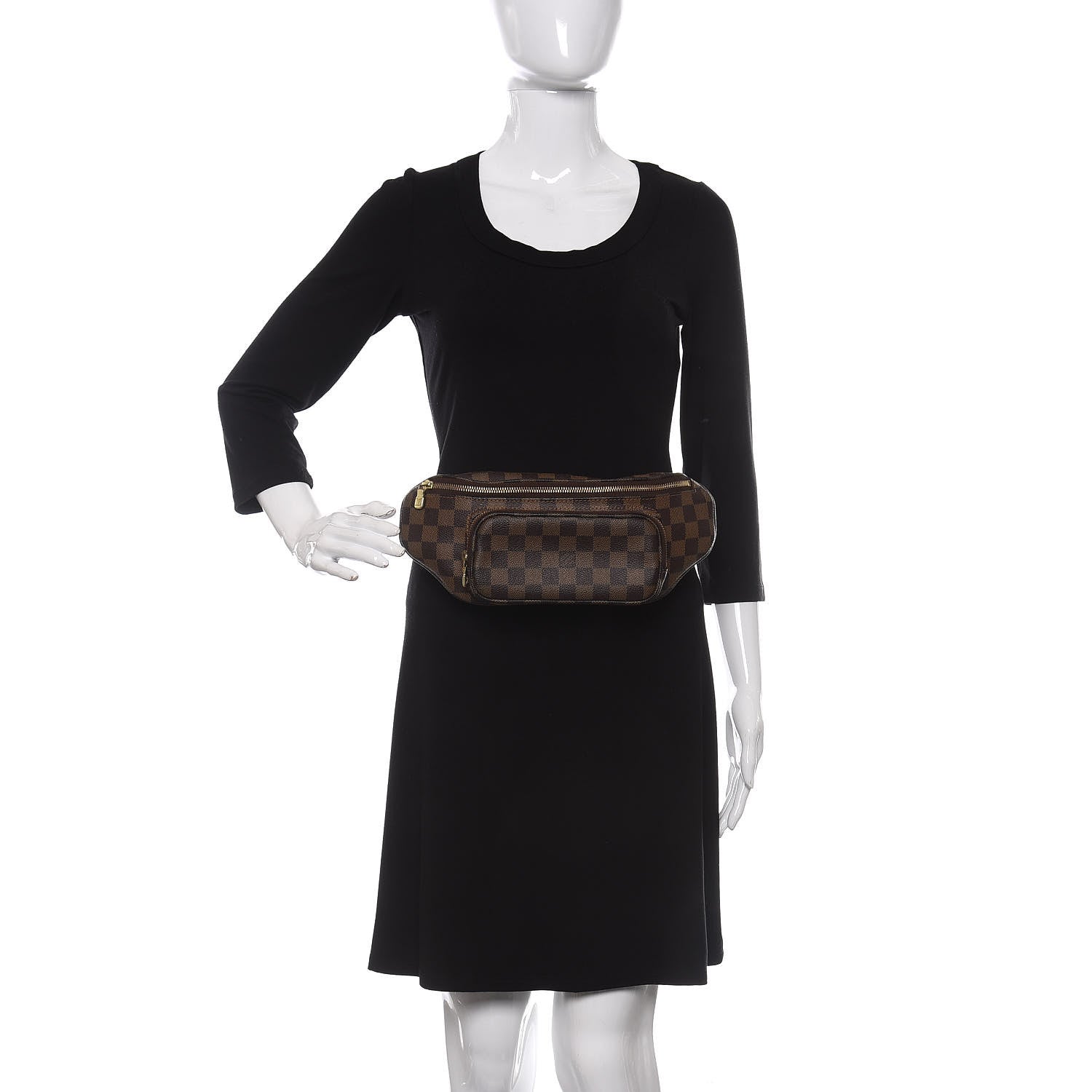 Louis Vuitton Damier Ebene Melville Bum Bag 2 of 8