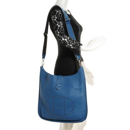 Hermes Taurillon Clemence Evelyne III TGM Bleu de Galice 2 of 14