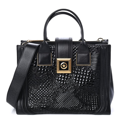 Versace Patent Micro Vanitas Icon Handbag Black 1 of 4