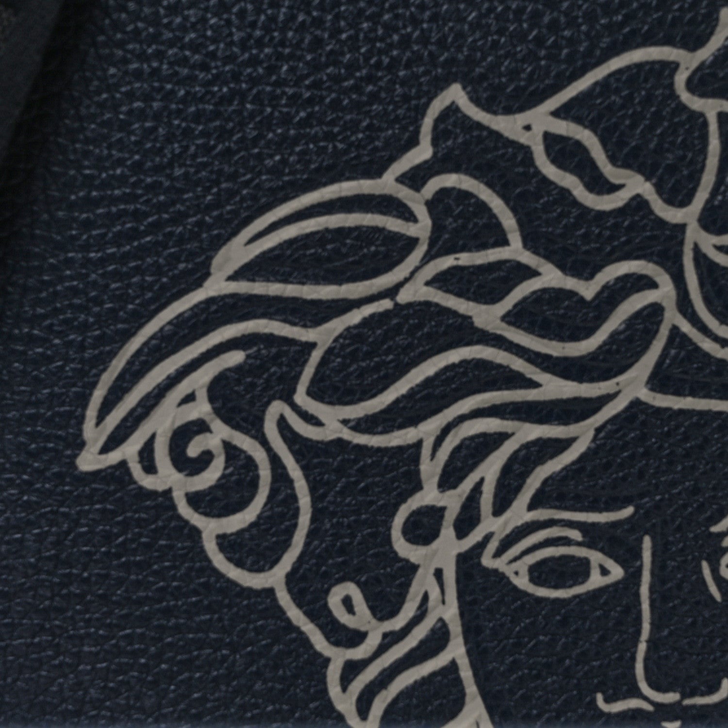 Versace Grained Calfskin Pop Medusa Messenger Bag Blue Nights Cloud 6 of 11