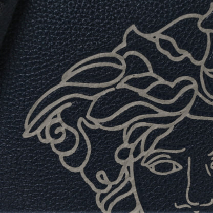 Versace Grained Calfskin Pop Medusa Messenger Bag Blue Nights Cloud 6 of 11