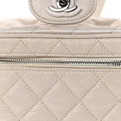 Chanel Crumpled Calfskin PVC Quilted Backpack White 9 of 12
