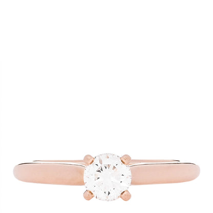Cartier 18K Pink Gold Diamond .40ct 1895 Solitaire Engagement Ring 48 4.5 1 of 6
