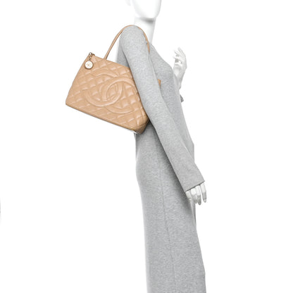 Chanel Caviar Quilted Medallion Tote Beige Beige 2 of 10